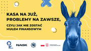 Plakat informacyjny z osłem