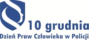 Plakat z napisem 10 grudnia Międzynarodowy Dzień Praw Człowieka