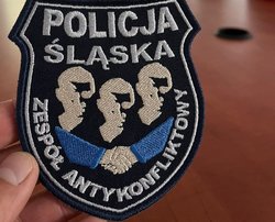 Naszywka z napisem policja śląska
