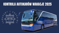 Plakat przedstawiający autokar