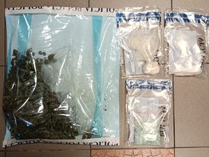 Zabezpieczone substancje w woreczkach