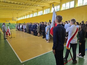 Zbiórka na sali gimnastycznej